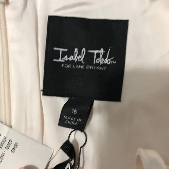 Isabel Toledo Ivory Peplum Dress size 16 NWT - Picture 12 of 12